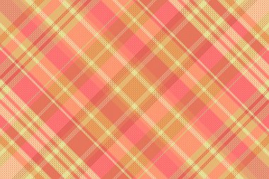 Tartan desenli, desenli ve yaz renginde. Vektör illüstrasyonu.