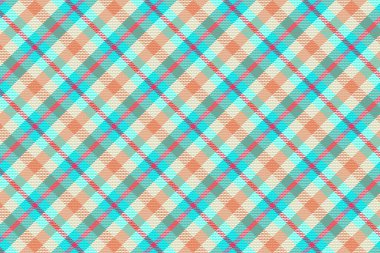 Tartan desenli, desenli ve yaz renginde. Vektör illüstrasyonu.