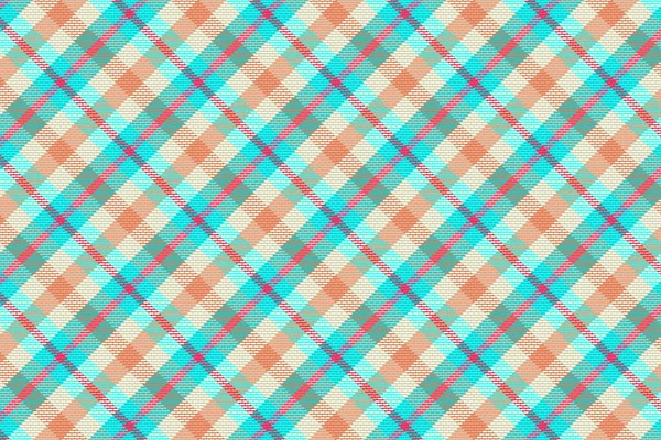 Tartan Plaid Pattern Texture Summer Color Vector Illustration — Stock Vector