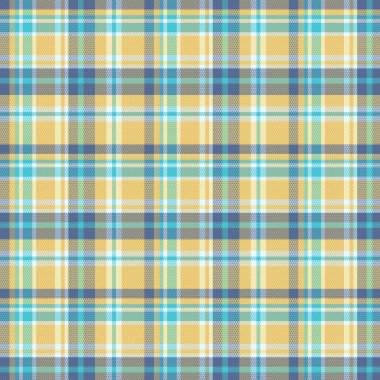 Tartan desenli, desenli ve yaz renginde. Vektör illüstrasyonu.