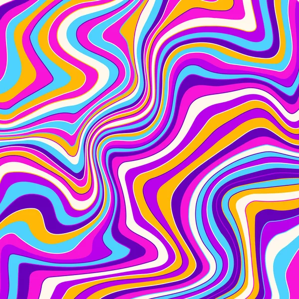 Résumé Psychédélique Fond Groovy Contexte Abstrait Illustration Vectorielle — Image vectorielle