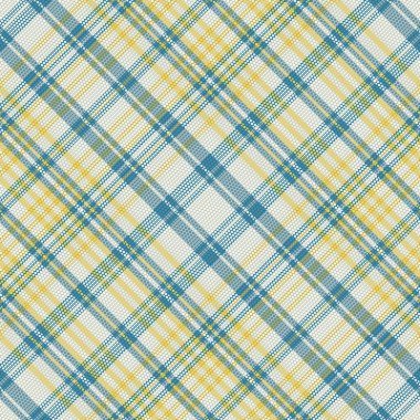Tartan desenli, desenli ve yaz renginde. Vektör illüstrasyonu.