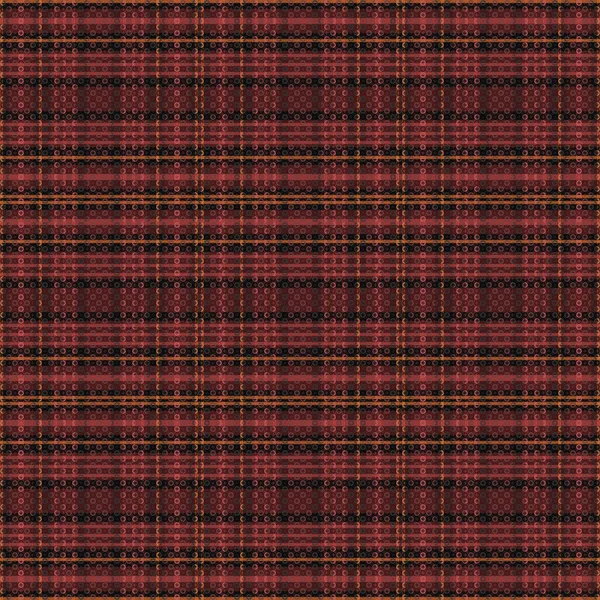 Tartan Plaid Pattern Texture Warm Color Vector Illustration — Stock Vector