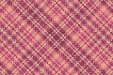 Tartan desenli, desenli ve sıcak renkli. Vektör illüstrasyonu.