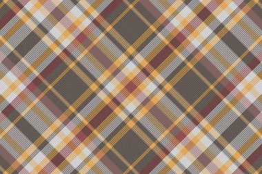 Tartan desenli, desenli ve sıcak renkli. Vektör illüstrasyonu.