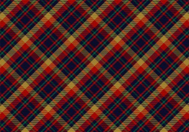 Tartan desenli ve desenli. Vektör illüstrasyonu.
