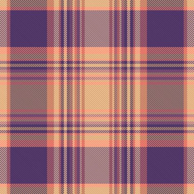 Tartan desenli, desenli ve sıcak renkli. Vektör illüstrasyonu.