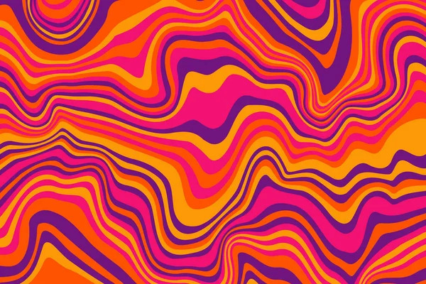 Abstraktní Psychedelické Groovy Pozadí Abstraktní Pozadí Vektorová Ilustrace — Stockový vektor