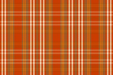 Tartan desenli, desenli ve sıcak renkli. Vektör illüstrasyonu.