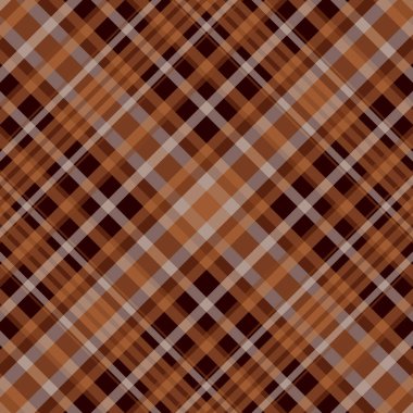 Tartan desenli, desenli ve sıcak renkli. Vektör illüstrasyonu.