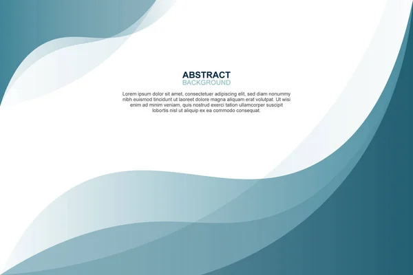 Abstrakt Blå Lutning Vågig Bakgrund Vektorillustration — Stock vektor