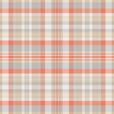 Tartan desenli, desenli ve sıcak renkli. Vektör illüstrasyonu.