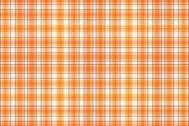 Tartan desenli, desenli ve sıcak renkli. Vektör illüstrasyonu.
