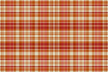 Tartan desenli, desenli ve sıcak renkli. Vektör illüstrasyonu.