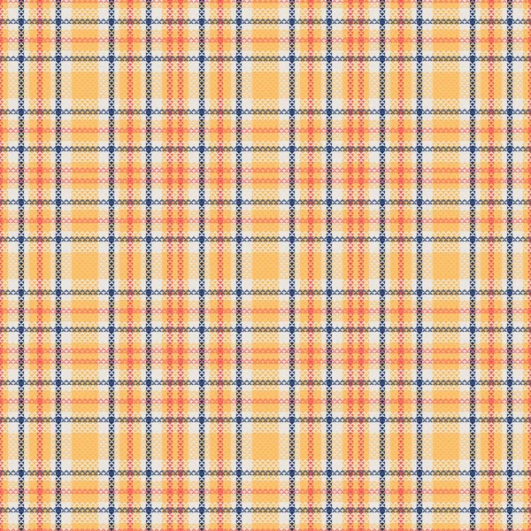 Tartan desenli, desenli ve sıcak renkli. Vektör illüstrasyonu.