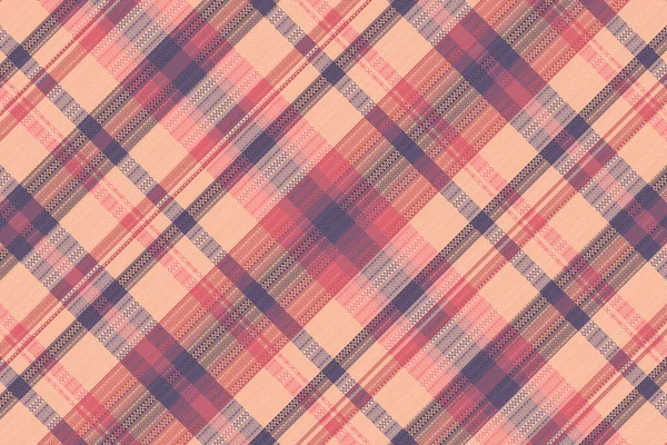 Tartan Plaid Pattern Texture Warm Color Vector Illustration — Stock Vector