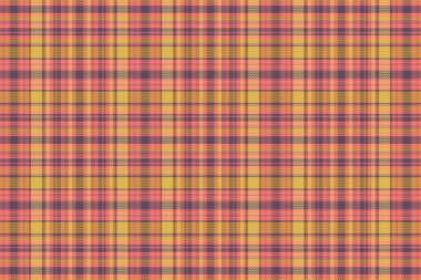 Tartan desenli, desenli ve sıcak renkli. Vektör illüstrasyonu.