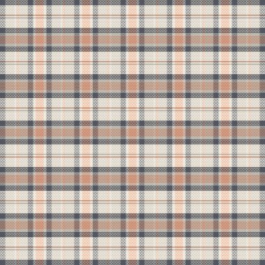 Tartan desenli, desenli ve sıcak renkli. Vektör illüstrasyonu.