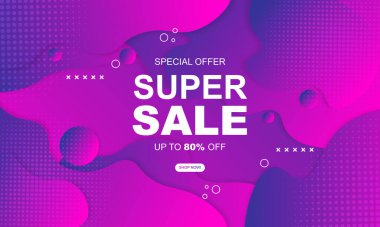 Mavi sıvılı mezuniyet pankartı. Vektör illüstrasyonu.