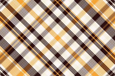 Tartan desenli, desenli ve sıcak renkli. Vektör illüstrasyonu.