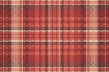 Tartan desenli, desenli ve sıcak renkli. Vektör illüstrasyonu.