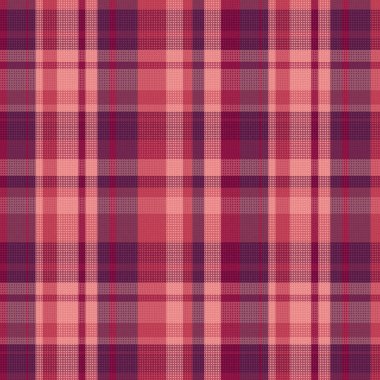 Tartan desenli, desenli ve sıcak renkli. Vektör illüstrasyonu.