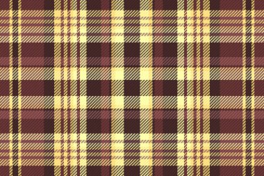 Tartan desenli, desenli ve sıcak renkli. Vektör illüstrasyonu.