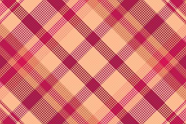 Tartan Plaid Pattern Texture Warm Color Vector Illustration — Stock Vector