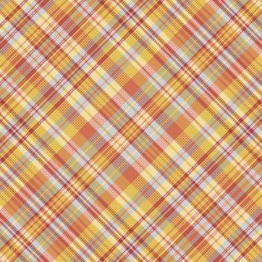 Tartan desenli, desenli ve sıcak renkli. Vektör illüstrasyonu.