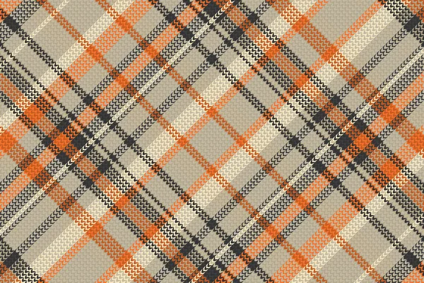 Tartan Ruitpatroon Met Textuur Warme Kleur Vectorillustratie — Stockvector