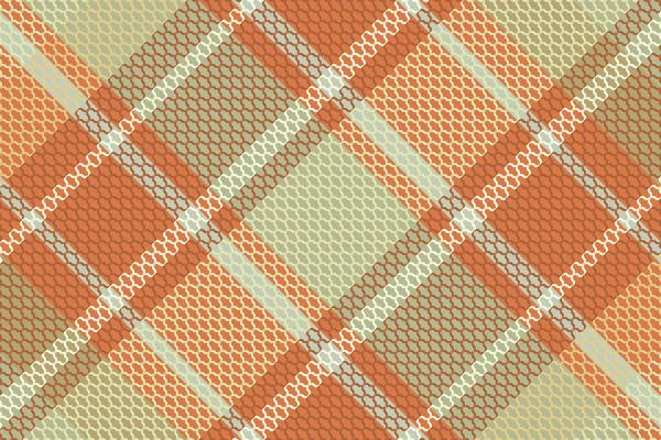 Tartan Ruitpatroon Met Textuur Warme Kleur Vectorillustratie — Stockvector