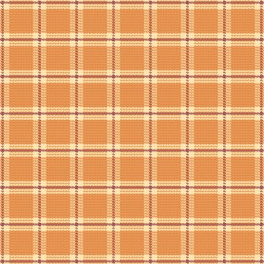 Tartan desenli, desenli ve sıcak renkli. Vektör illüstrasyonu.