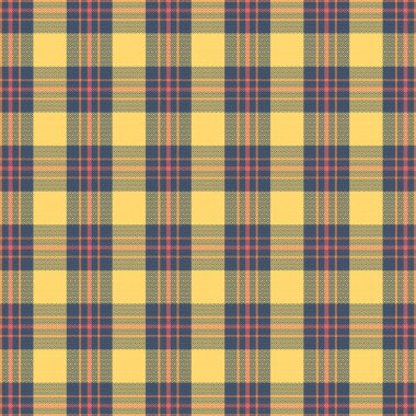 Tartan desenli, desenli ve sıcak renkli. Vektör illüstrasyonu.