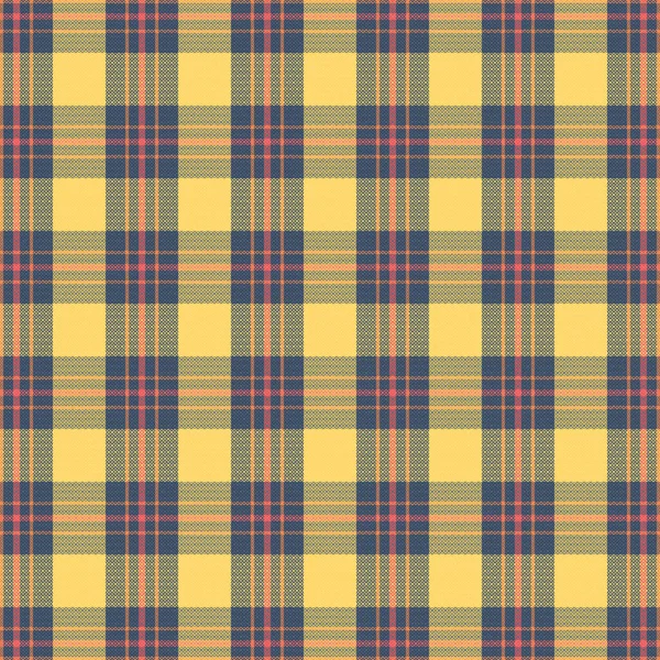 Padrão Xadrez Tartan Com Textura E Cor Quente. Ilustração Vetorial