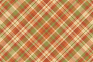 Tartan desenli, desenli ve kahve renkli. Vektör illüstrasyonu.