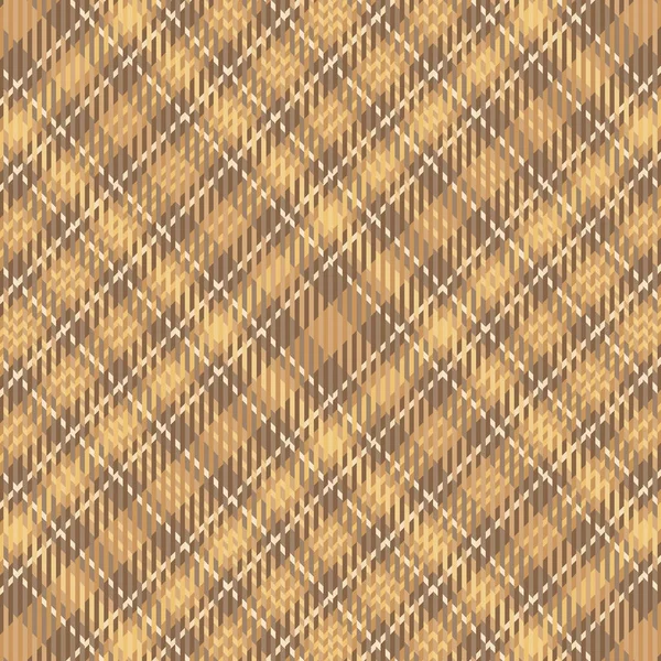 Tartan Plaid Pattern Texture Coffee Color Vector Illustration — Vetor de Stock