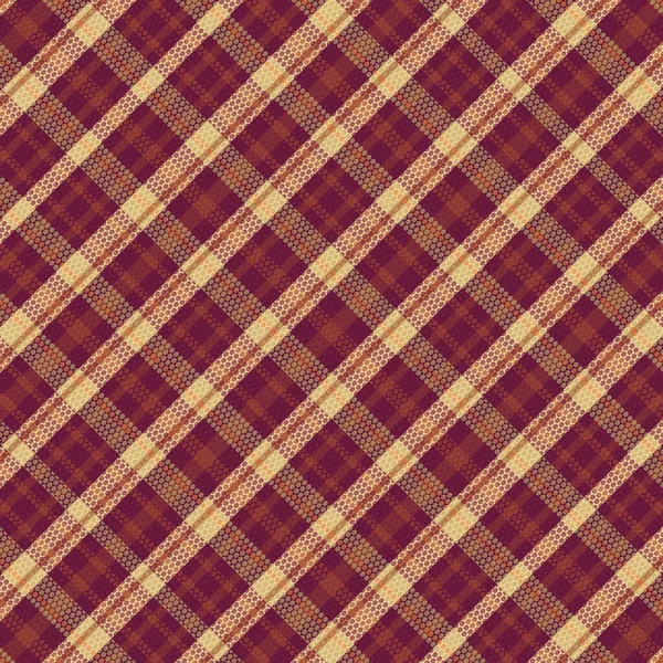 Tartan Plaid Pattern Texture Coffee Color Vector Illustration — 스톡 벡터