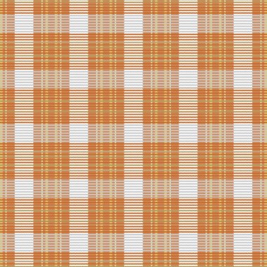 Tartan desenli, desenli ve kahve renkli. Vektör illüstrasyonu.