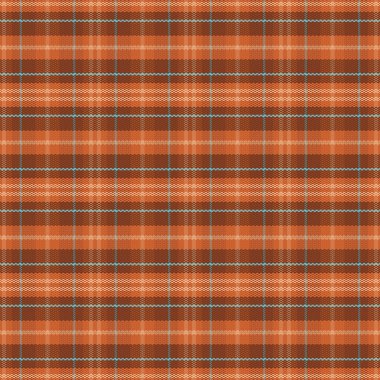Tartan desenli, desenli ve kahve renkli. Vektör illüstrasyonu.