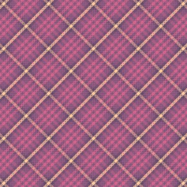Tartan desenli, desenli ve düğün renginde. Vektör illüstrasyonu.