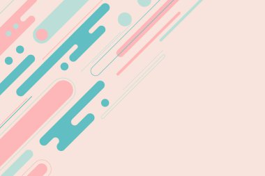 Blue and red abstract diagonal rounded shape background. Vector illustration.