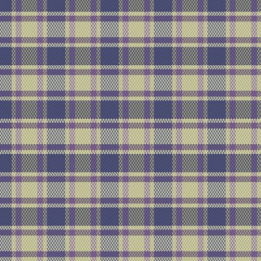 Tartan or plaid night color pattern. Vector illustration.