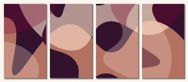 Abstract wavy set background. Abstract set. Vector illustration.