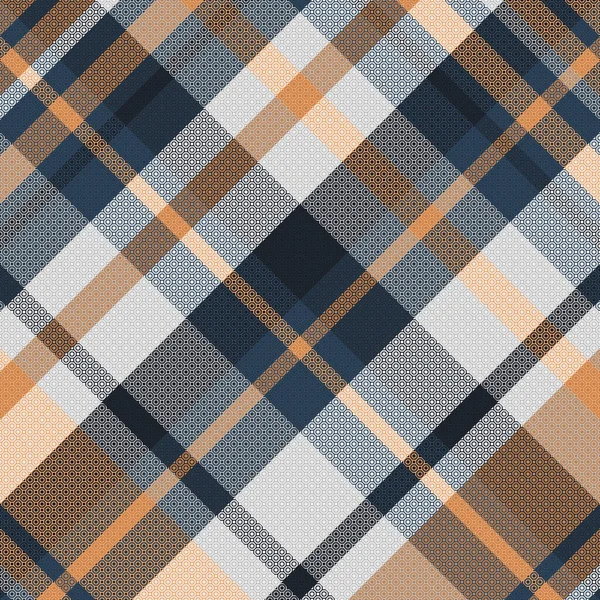 Tartan Plaid Night Color Pattern Vector Illustration — Stockvektor