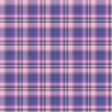 Tartan or plaid night color pattern. Vector illustration.