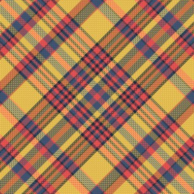 Tartan or plaid halloween color pattern. Vector illustration.