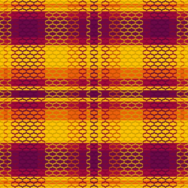 Tartan Plaid Halloween Color Pattern Vector Illustration — Vetor de Stock