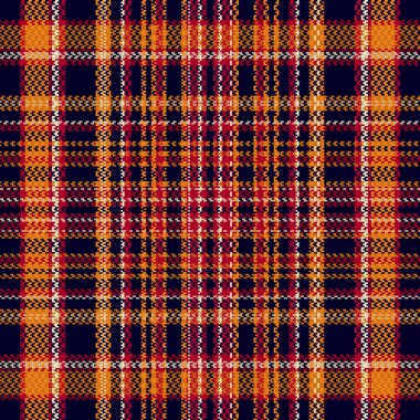 Tartan or plaid halloween color pattern. Vector illustration.
