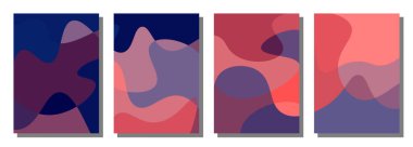 Soyut dalgalı set arka planı. Soyut arkaplan. Soyut dalgalı set arka planı. Vektör illüstrasyonu.