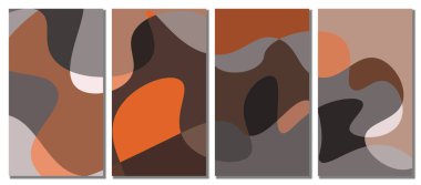 Soyut dalgalı set arka planı. Soyut arkaplan. Soyut dalgalı set arka planı. Vektör illüstrasyonu.